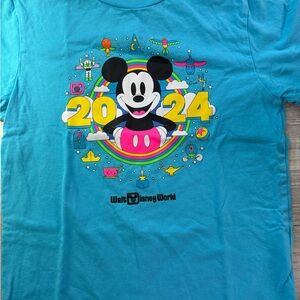 Disney Blue Mickey Mouse 2024 Kids Tee